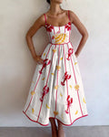 BRIELLE | SEASIDE CHARM MIDI DRESS