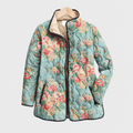 Annette™ | Celadon Rose Quilted Jacket