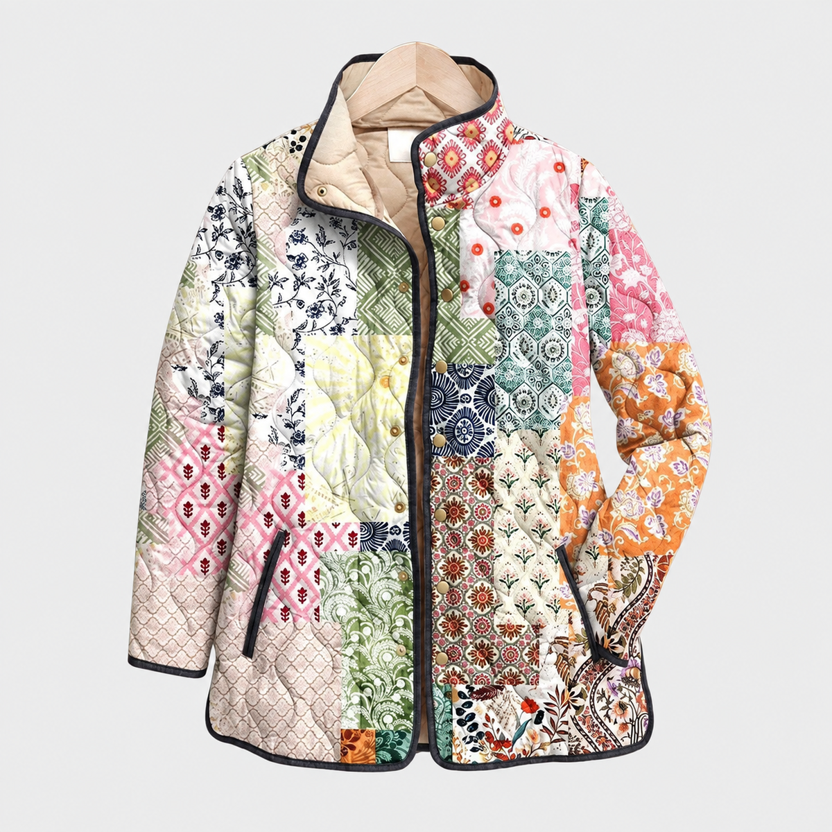 Saffron™ | Bohemian Patchwork Quilted Jacket