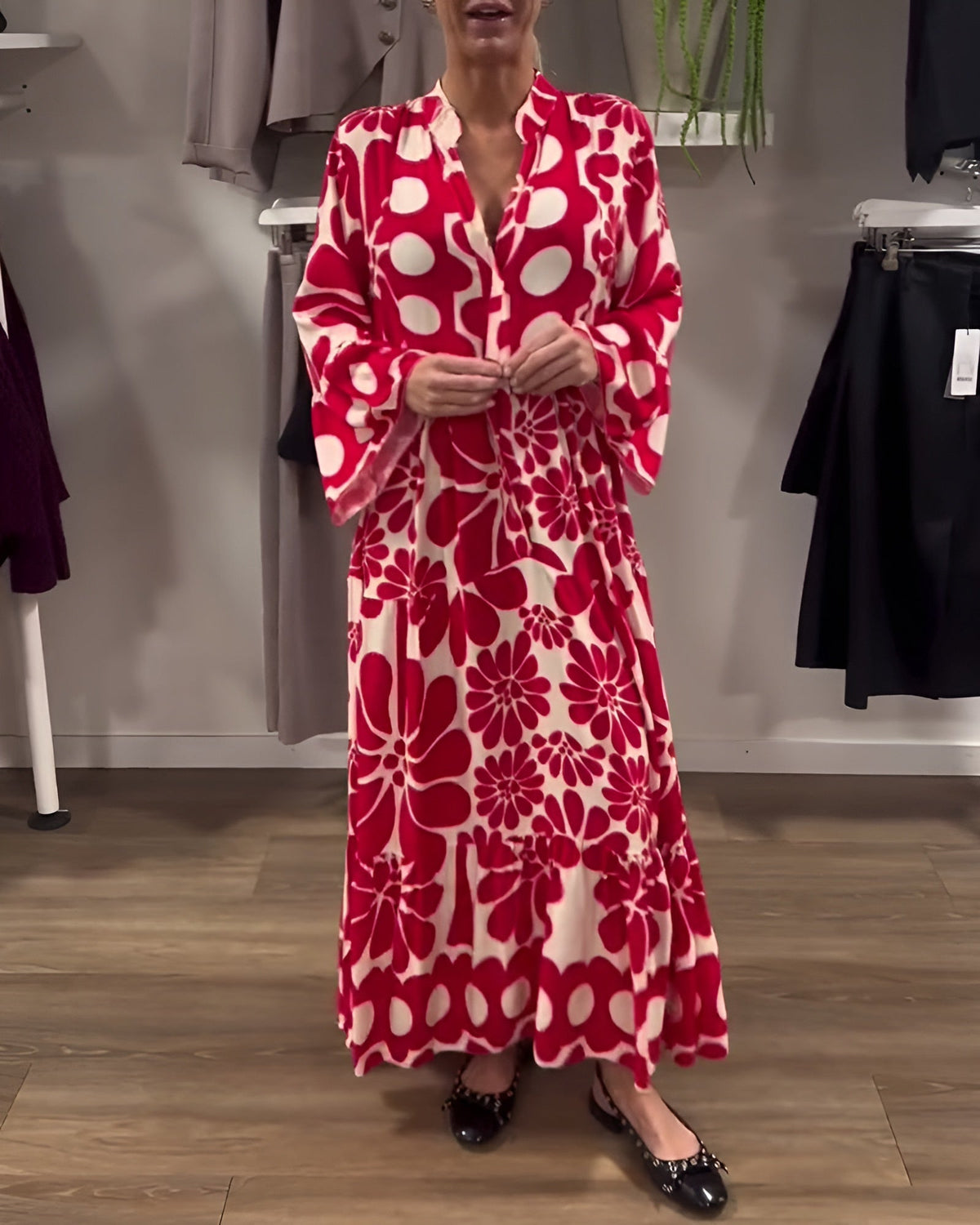 MARIELLE | ELEGANT MAXI DRESS WITH PRINT