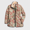 Bernadette™ | Terracotta Damask Quilted Jacket
