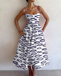 SABLEWYN | COASTAL SKETCH MIDI DRESS