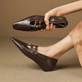 Ceyla | Brogued Double-Strap Mary Jane Flat