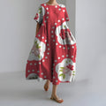 MEERI | ARTISTIC MAXI DRESS WITH VINTAGE FLORAL PATTERN AND EFFORTLESS ELEGANCE