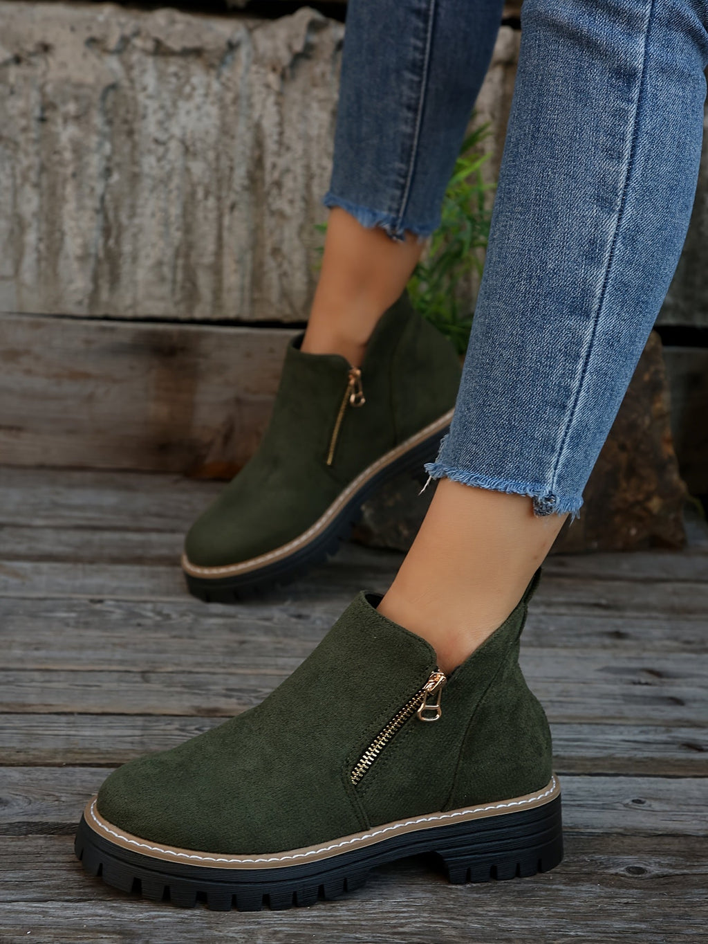Kathleen Zip Ankle Boots