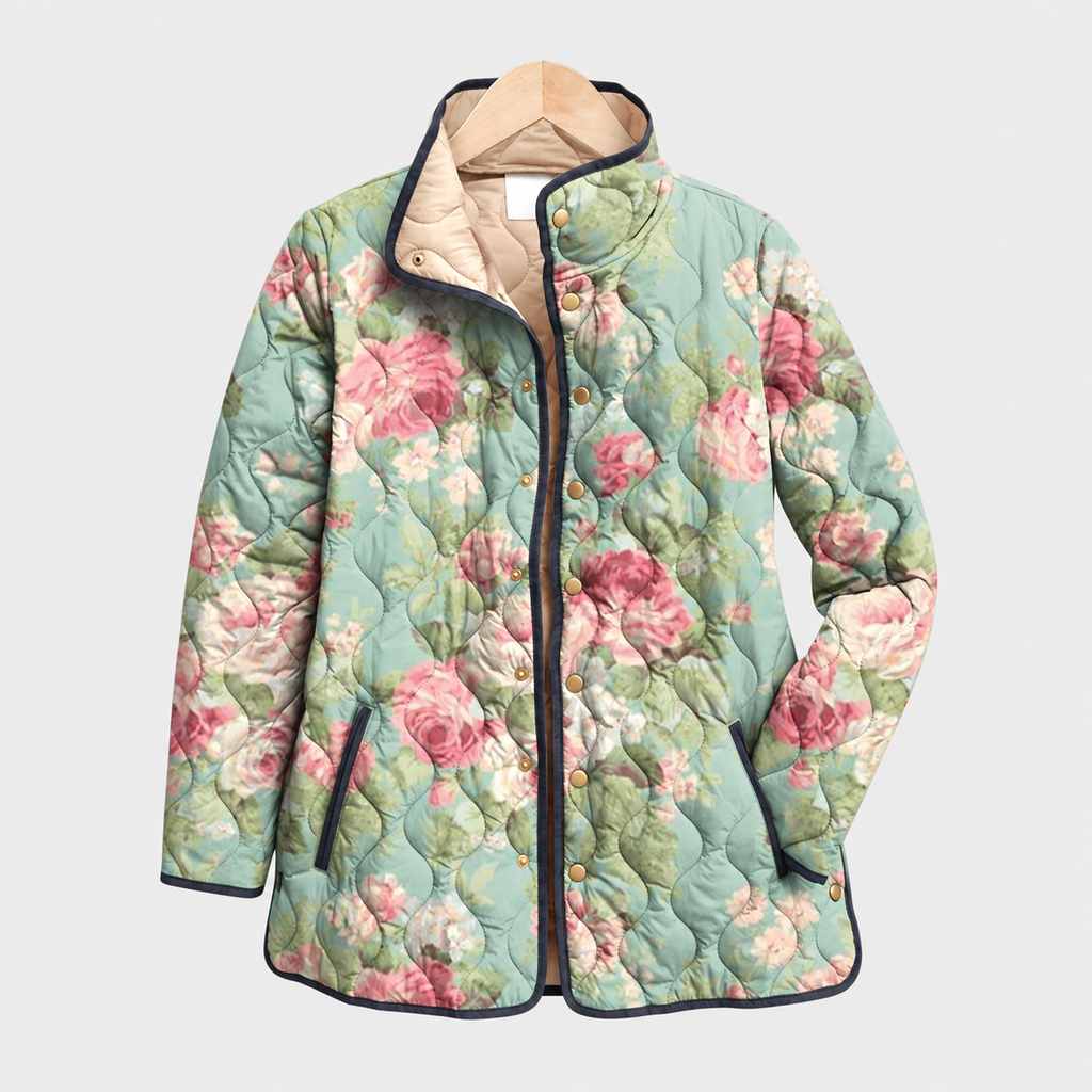 Giselle™ | Vintage Rose Quilted Jacket