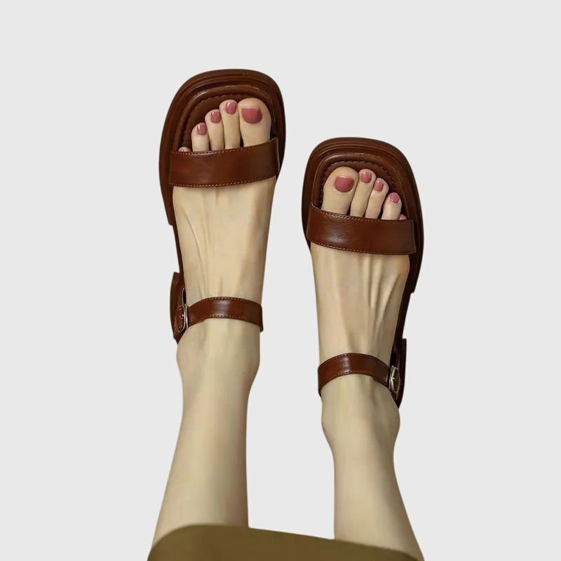 CELESTIA | ORTHOPEDIC LEATHER SANDALS